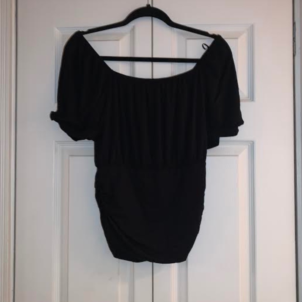 Short Sleeve Off The Shoulder Top